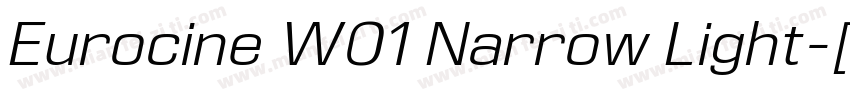 Eurocine W01 Narrow Light字体转换